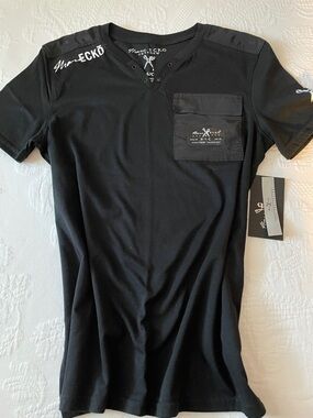 Marc Ecko black t-shirt. Short sleeve. New.